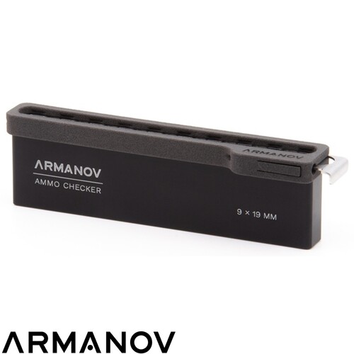 Armanov 10-Pocket Case Gauge with Quick Transfer Cover & OAL Checker