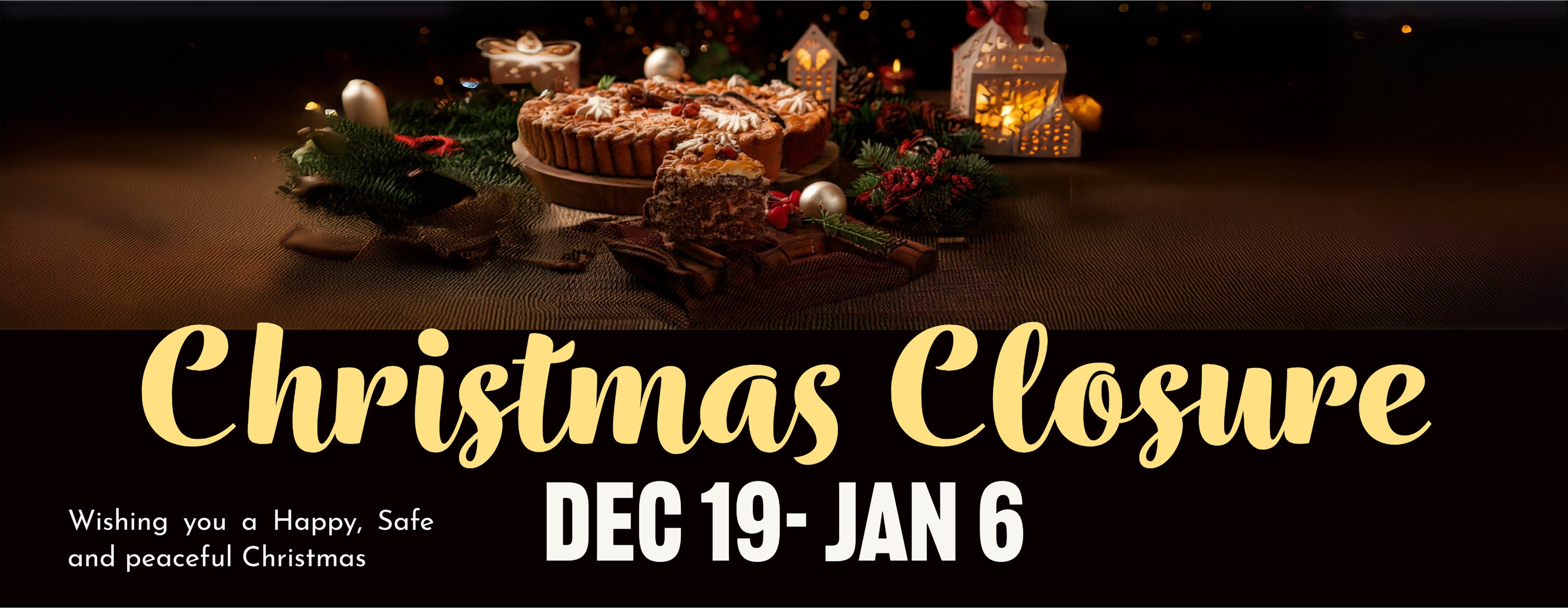 Christmas Closing Dates