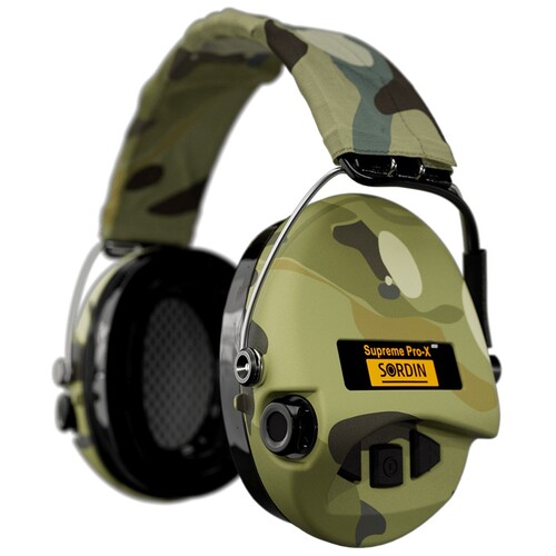 Sordin Supreme PRO-X FULL CAMO with LED and GEL