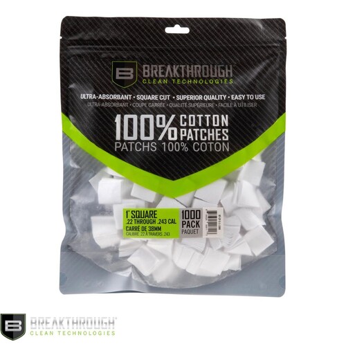BREAKTHROUGH Square Cotton Patches - 1" x 1" PER 1000