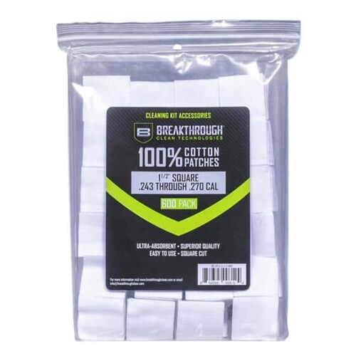 BREAKTHROUGH Square Cotton Patches - 1.5" x 1.5" PER 600
