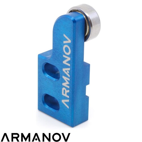 Armanov Index Bearing Cam Block for Dillon XL650 - Anodized Blue
