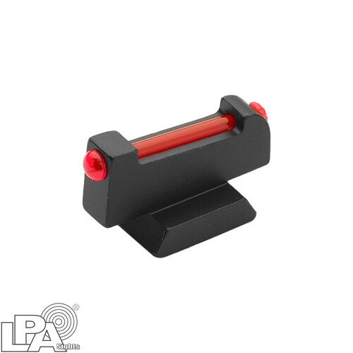 LPA S&W Revolver Competitor Front Sight, Red Fibre Optic - DOVETAIL