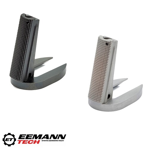 Eemann Tech 1911 Magwell, 25lpi Checkered, Two Piece.