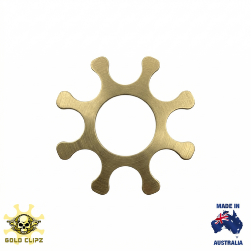 Gold Clipz Gold Zinc Plated S&W 9mm/38 Super. 8-Shot, Small Fit ..035" 0.9mm