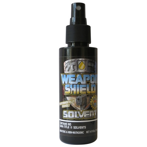 Weapon Shield's Solvent 4 oz Bottle with Sprayer